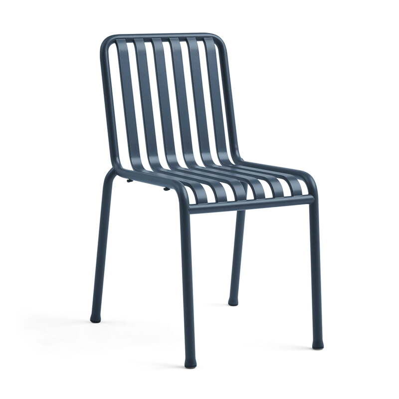HAY Palissade Stuhl Gartenstuhl Metallstuhl deep blue Exklusive SIEHE TEXT/FOTO - 4251384260122