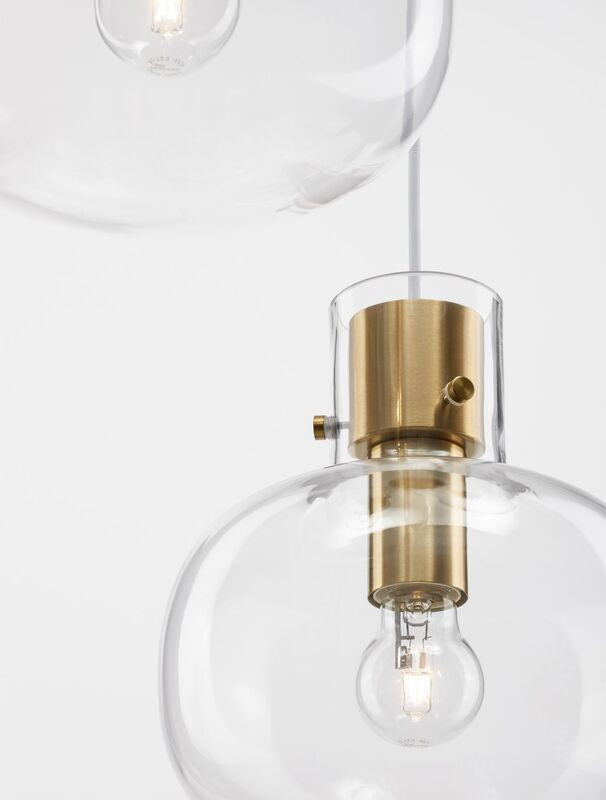 Nova Luce Pendelleuchte Hängeleuchte CINZIA Gold E27 LED 3fach dimmbar Lampe - 5212017431127