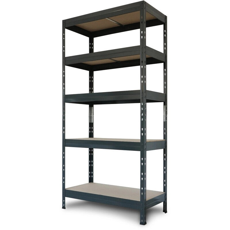 Ar Shelving Metallregal Rivet M 210kg modular Steckregal anthrazit 180x90cm - 8586002701609
