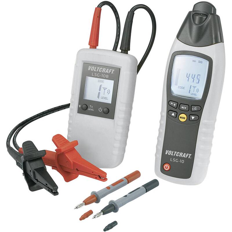 Voltcraft Leitungssucher LSG-10 Kabelsuchgerät mit digitaler Anzeige und Signal - 4016138628869