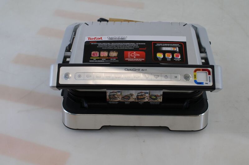 Tefal Kontaktgrill OptiGrill 4in1 Grillgerät BBQ mit 9 Programmen und - 3168437249625