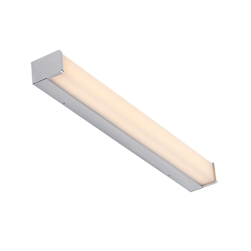 Lindby Klea LED-Badezimmerleuchte 60 cm weiß Chrom Spiegelleuchte Badlampe La233 - 4251096580501