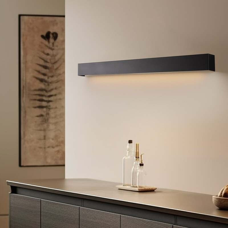 Nowodvorski Wandleuchte Wandlampe Straight M LED Leuchte schwarz 92cm 3000K - 5903139759496