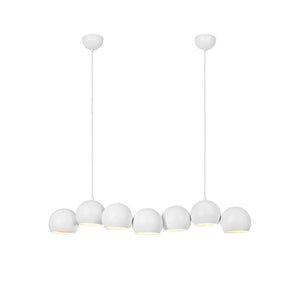 B-Ware Markslöjd Hängeleuchte Cupolo LED Pendelleuchte 7-flammig dimmbar weiß 101cm