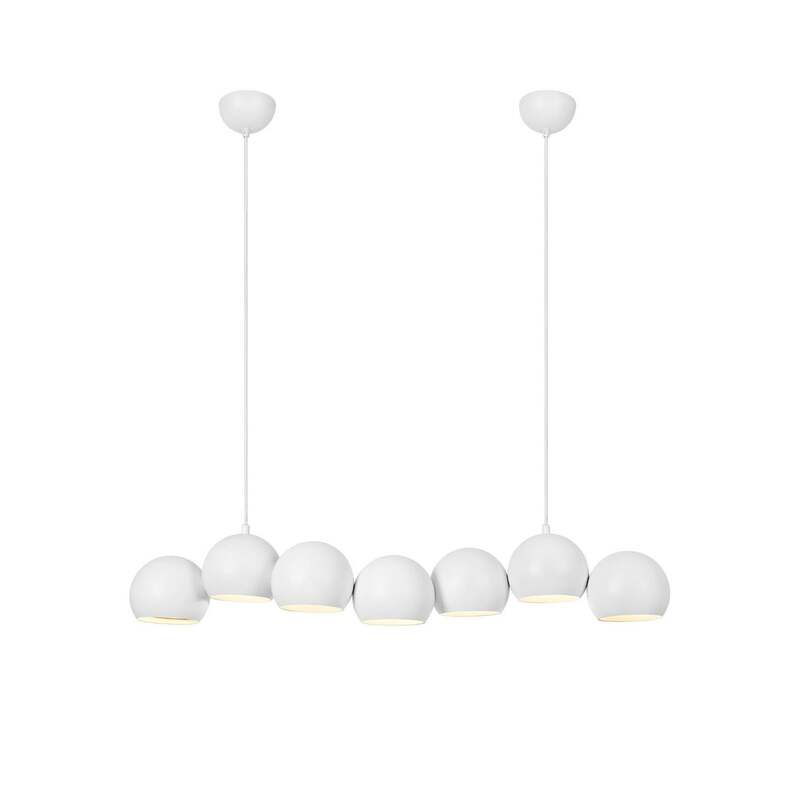 Markslöjd Hängeleuchte Cupolo LED Pendelleuchte 7-flammig dimmbar weiß 101cm - 7330024615304