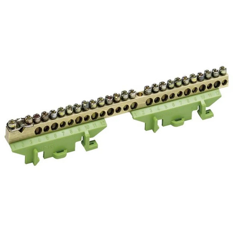 Hager Klemme KM25E Messing 60A 1-polig Einzelverpackung Gelb-Grün 5mm - 3250613831271