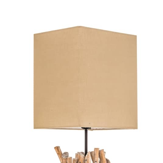 Euluna Stehleuchte Stehlampe Lampe Leuchte Marica Stoffschirm und Holzelement - 8030626533301
