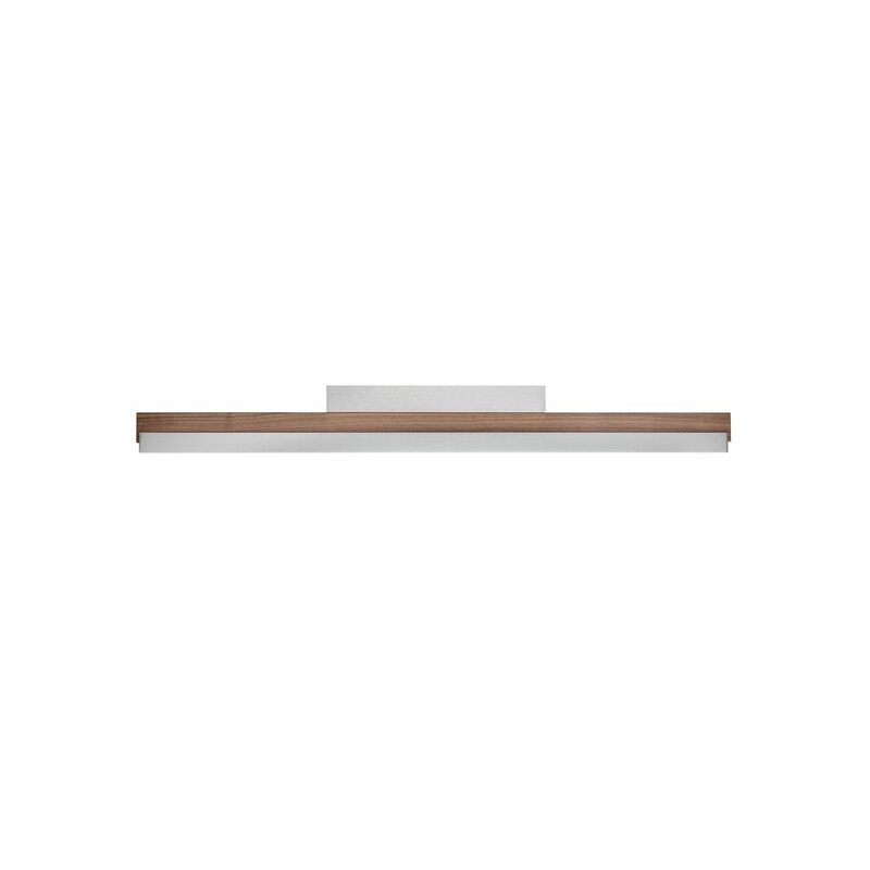 Quitani Deckenleuchte Lampe LED nussbaum nickel matt Holz Messing Beleuchtung - 4251911762136