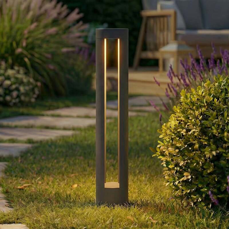 Lindby Wegeleuchte Wegelampe Soriq LED Anthrazit Außenleuchte Aluminium 75 cm - 4255830907333