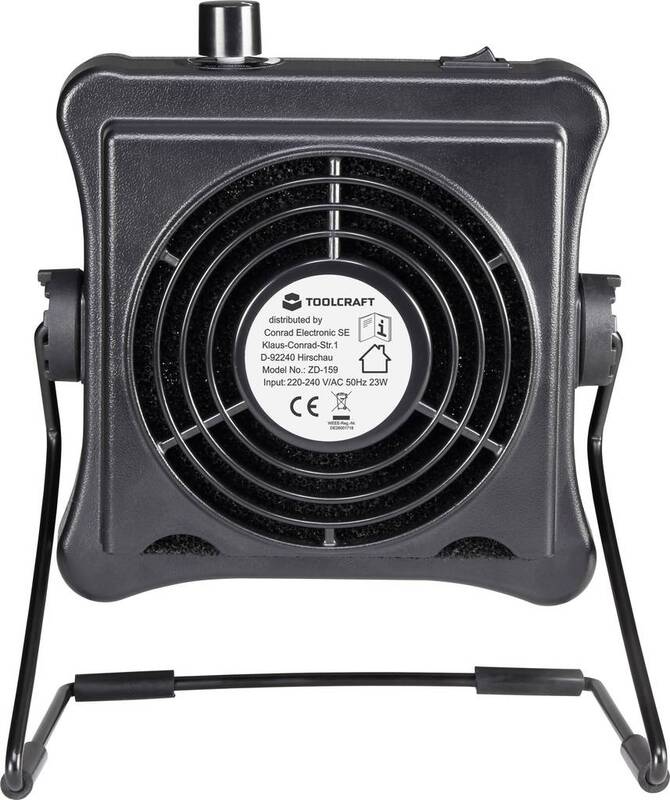 Toolcraft ZD-159 Aktivkohlefilter 230 V/AC 23 W Absaugung Ventilator Kohlefilter - 4016139192109