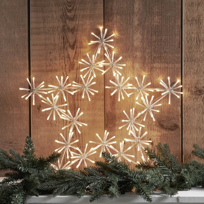 STAR TRADING LED Dekoleuchte Lichterkette Flower Star Kunststoff außen - 7391482051578