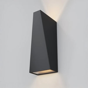 B-Ware MAYTONI Außenwandleuchte Gartenlampe Times Square LED Wandleuchte schwarz 21cm
