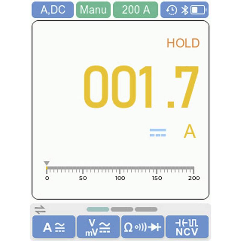 Voltcraft Strommesszange Zangenamperemeter Oszilloskop VC-1120 True RMS Digital - 4064161482408