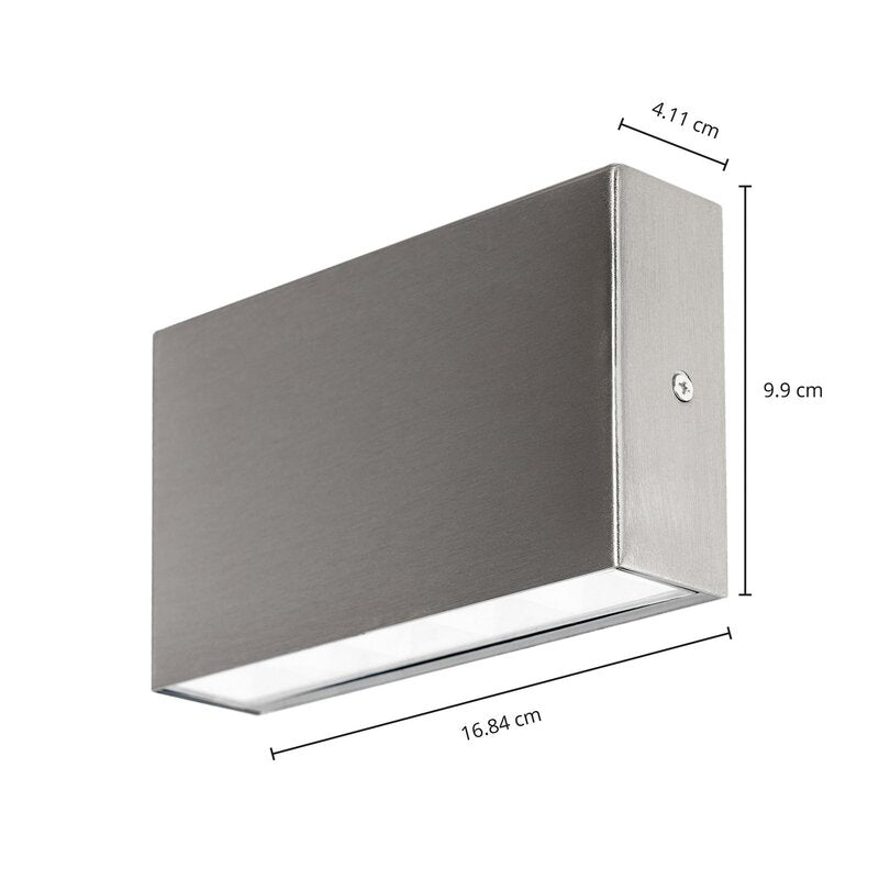 Arcchio LED Außenwandlampe Wandlicht Karline Edelstahl 530lm IP65 Lampe Leuchte - 4251911746518