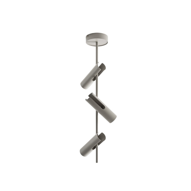 SIGMA Deckenspot Leda 3 Strahler Lampe taupe Stahl GU10 3-flammig Höhe 76 cm - 5902846810605