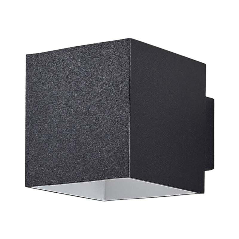 Arcchio Wandleuchte Zuzana LED Wandlampe dimmbar schwarz 10x10cm eckig IP20 - 4251096535884