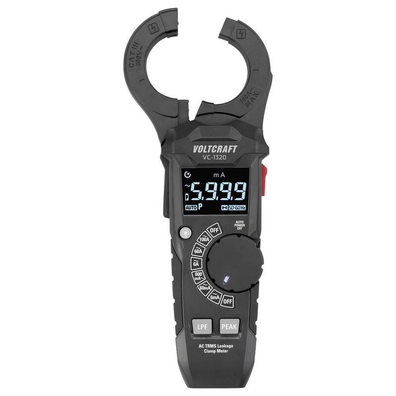 Voltcraft Leckstromzange VC-1320 1µA digital Anzeige 6000 Counts präzise Messung - 4064161481623