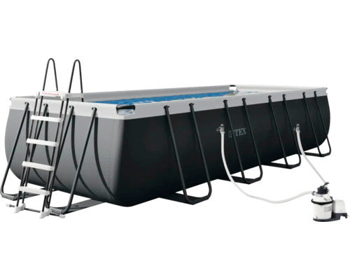 Intex Aufstellpool Framepool eckig 549x274x132cm Gartenpool inkl. Filteranlage - 6941057432960