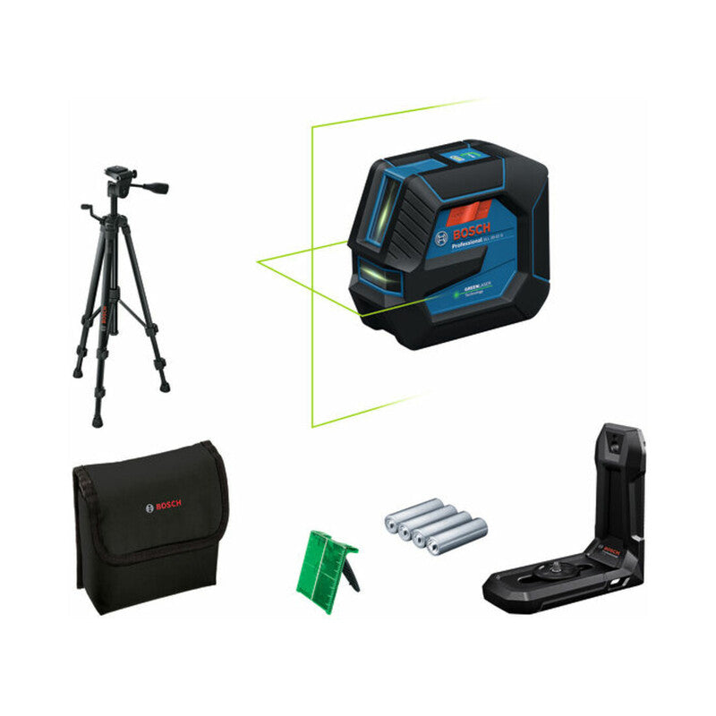 Bosch Linienlaser GLL 20-22 G Nivelliergerät Baustativ BT 150 Professional IP65 - 4053423303322