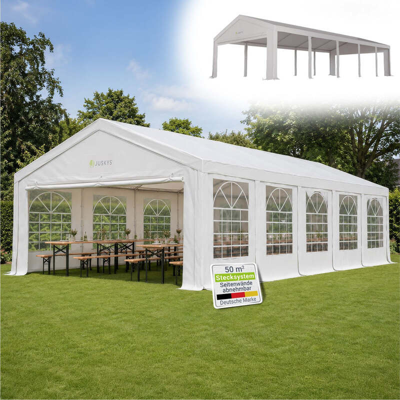 Gartenzelt Partyzelt Gala 5x10m Pavillon wasserdicht UV-Schutz für Party Garten - 4260565528555