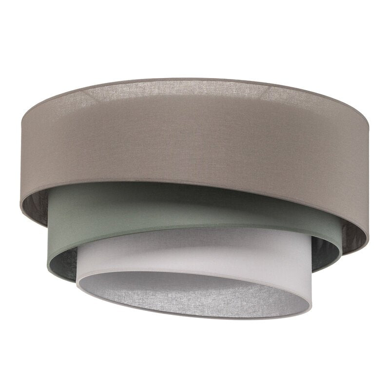 Euluna Deckenleuchte Trio monocolor Deckenlampe Lampe Leuchte mit Stoffschirm - 5903689182676