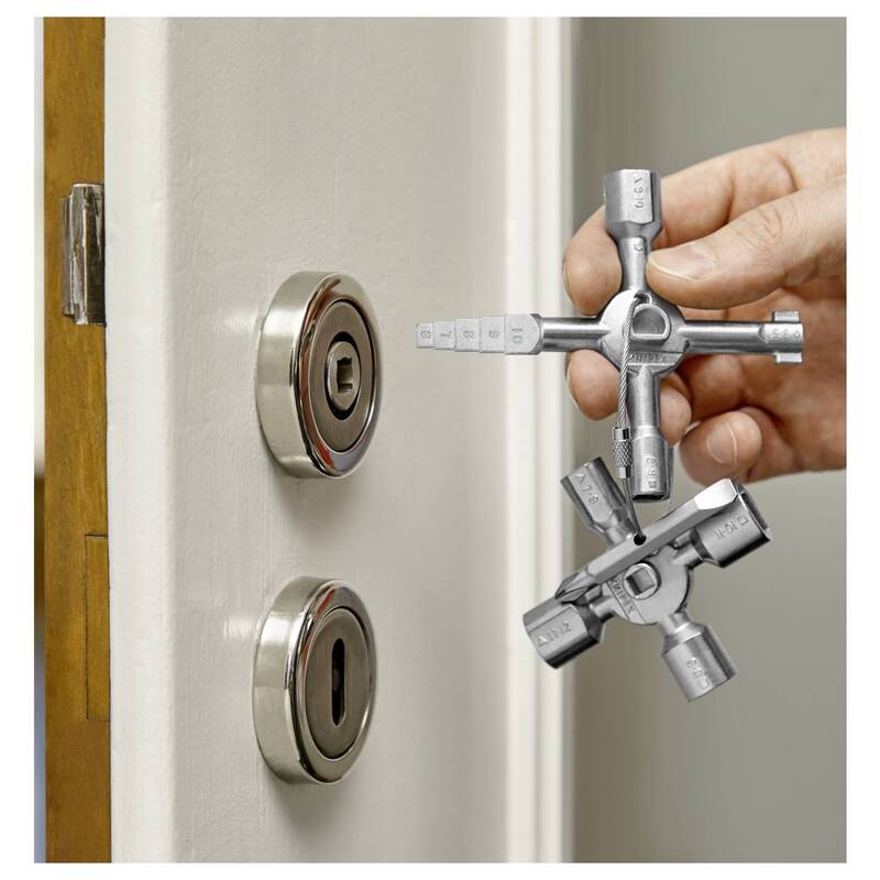 Knipex Schaltschrankschlüssel TwinKey® Multifunktionsschlüssel 92mm - 4003773074670