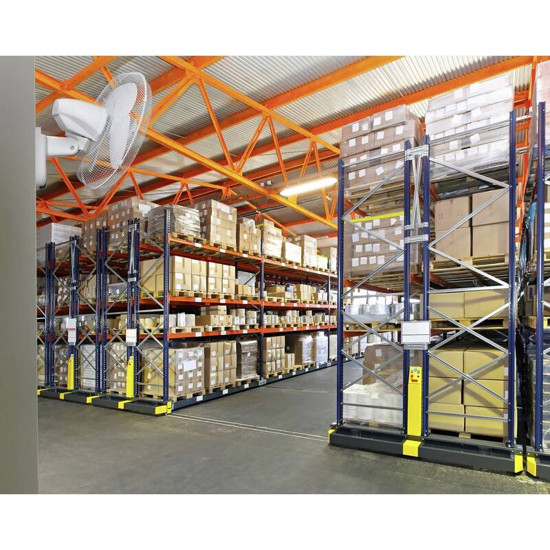 Sygonix Wandventilator Wandlüfter 45W 3-stufige Luftzirkulation Weiß Ø430mm - 4064161389387
