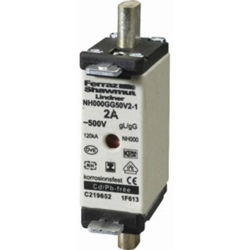 Mersen NH-Sicherung 1F639.000000 Sicherungsgröße 000 25A 500V 1 Stück gL 120A - 4086500084067