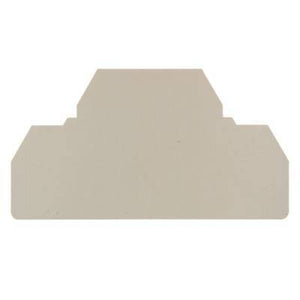 B-Ware Weidmüller Abschlussplatte Abschlusspanel Zwischenplatte Platte 50 Stück beige