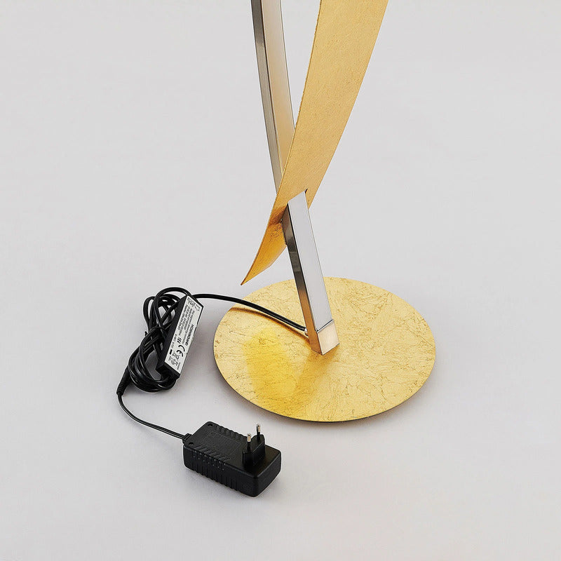 Lucande Stehleuchte Standlampe LED gold Marija Metall Kunststoff dimmbar - 12753289658028