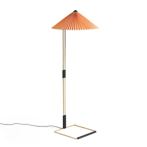 B-Ware HAY Stehleuchte Stehlampe LED Matin Pfirsich Baumwollschirm Messing modern