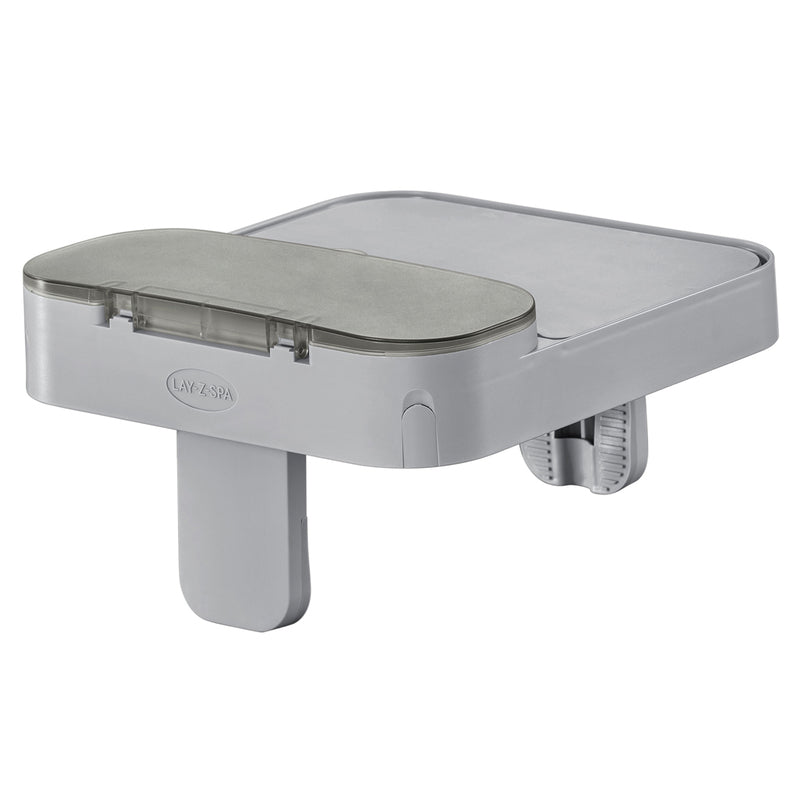 LAY-Z-SPA Ablagetablett 4-in-1 Zubehör spritzwassergeschützt für Whirlpool grau - 6941607368282
