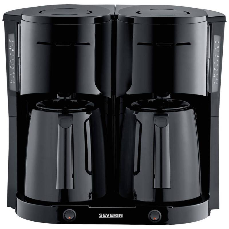 Severin Kaffeemaschine Filterkaffeemaschine 2000W Isolierkanne schwarz 16 Tassen - 4008146041525