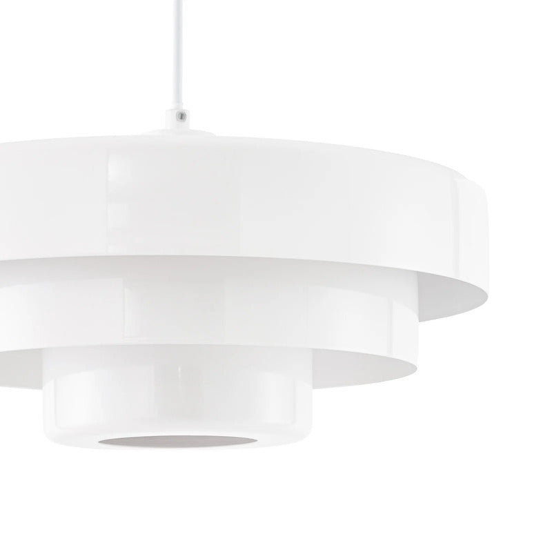 Lindby Hängeleuchte Tivra LED Pendelleuchte dimmbar Lampe weiß Ø35cm 27cm hoch - 4255830913013