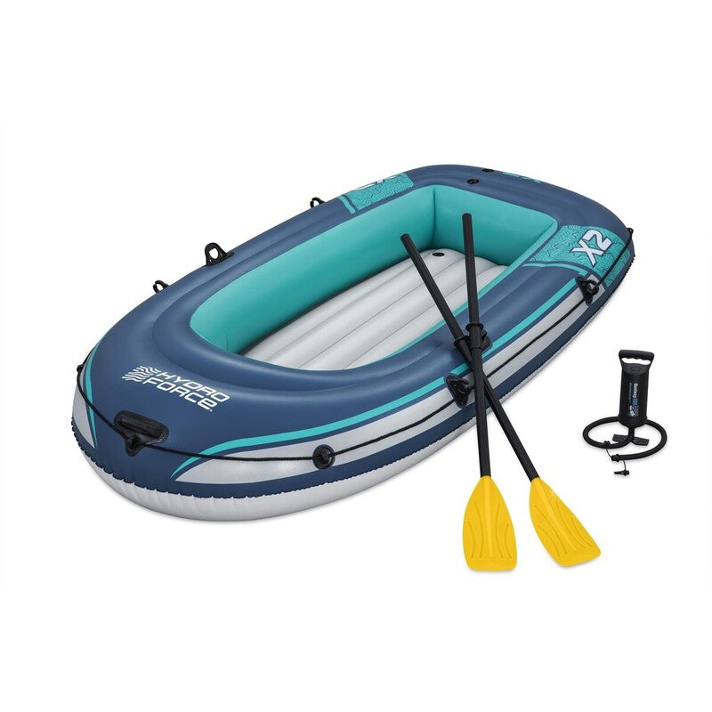 Bestway Schlauchboot Trek X2 232x118cm Freizeitboot mit Ruder und Pumpe blau - 6941607373033