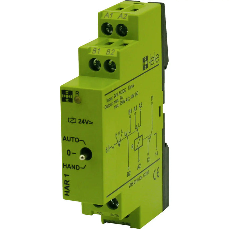 tele Industrierelais HAR1 24 V/AC/DC Schaltrelais 1 Wechsler 5 A 2000 VA max. - 2050000156748