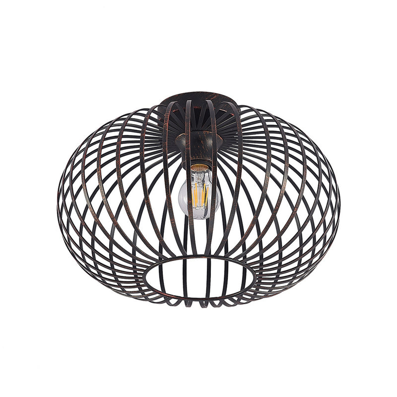 Lindby Deckenlampe Rosalea LED Lampe dimmbar schwarz kupfer Ø40cm 25,5cm - 4251911729290