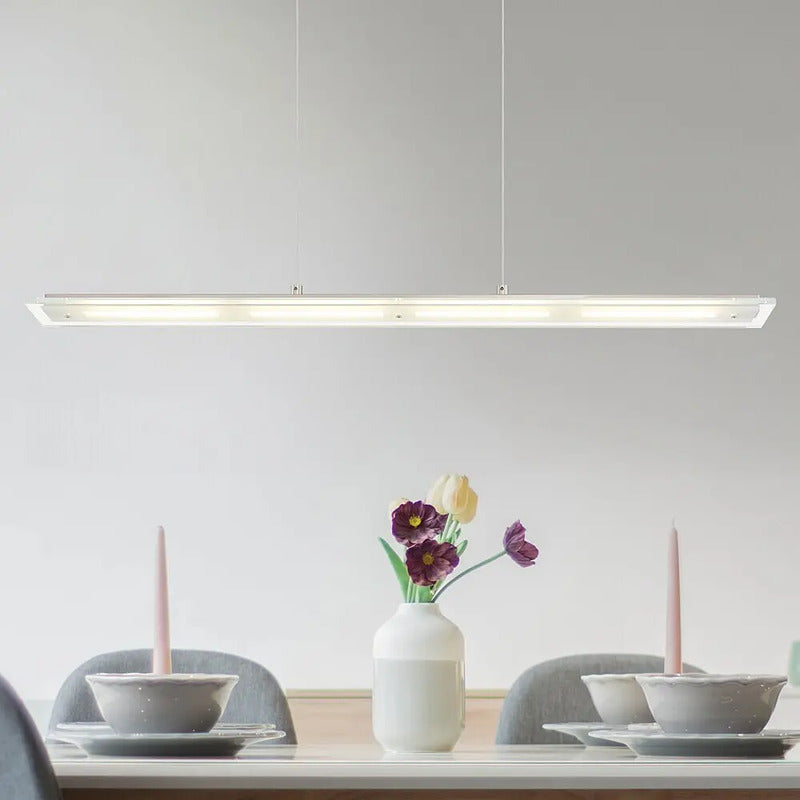 Globo Pendelleuchte Hängeleuchte Novak LED Lampe dimmbar nickel 88cm Höhe 150cm - 9007371586028