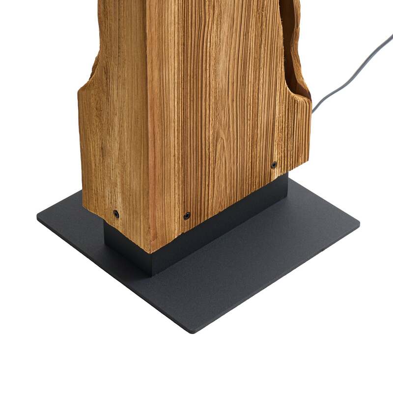 Lucande Stehleuchte Standlampe Holz Tarry Leuchte Schalter Kabel Ingo Thiele - 4255830906237