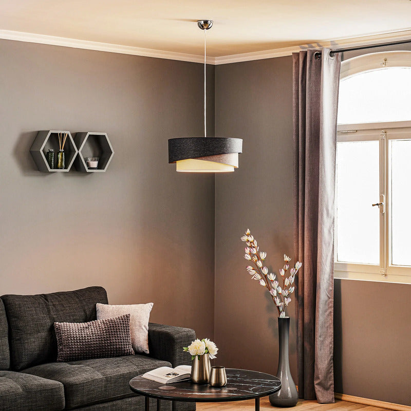 Kobo Hängeleuchte Pendelleuchte Lampe dimmbar graphit grau weiß 25cm Ø45cm - 5903689181464