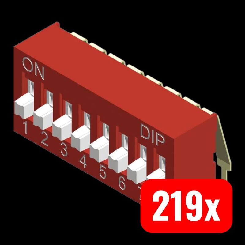 Diptronics DIP-Schalter NDA-02V 2-polig abgewinkelt Schalter 24V DC 1 Stück - 2050010268295