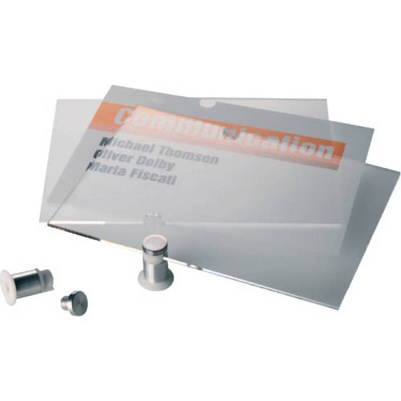 Durable Türschild Namensschild Türschoner 482419 B210 mm x H210 mm Transparent - 4005546403618