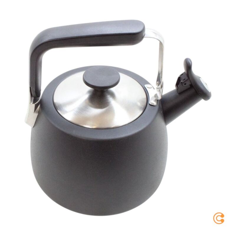 Silberthal Flötenkessel Wasserkessel schwarz Edelstahl Ausgussfilter 1,9L - 4260470467369