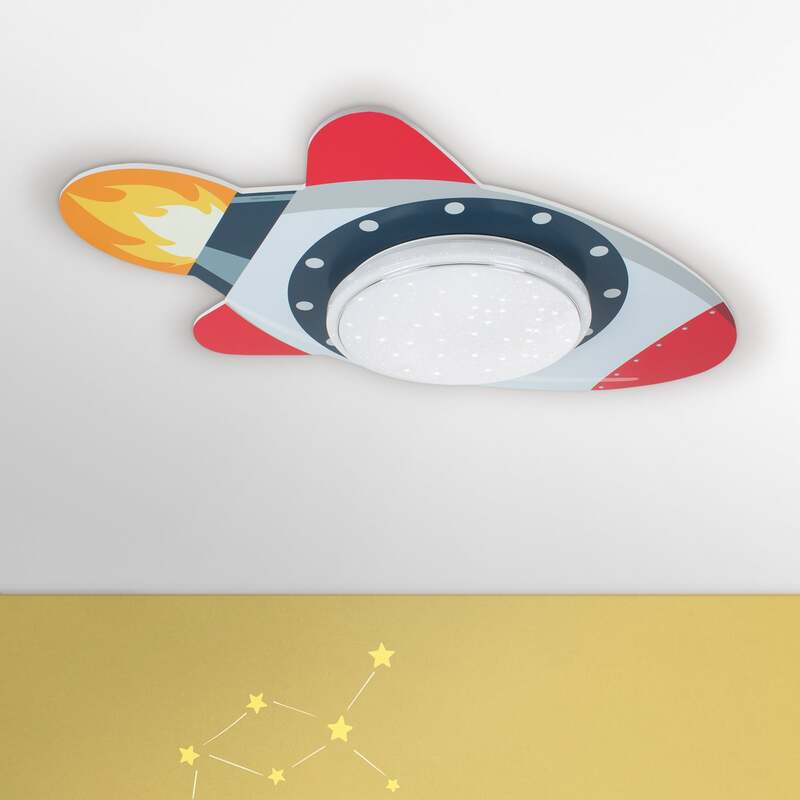 Elobra LED-Deckenleuchte Rakete Starlight Deckenlampe Lampe Leuchte Spot Grau - 4019698137130