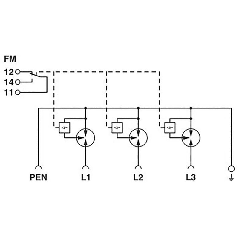 Phoenix Contact FLT-SEC-ZP2-3C-255/7.5 Kombiableiter 20 kA 1 St. IP20 - 4063151187323