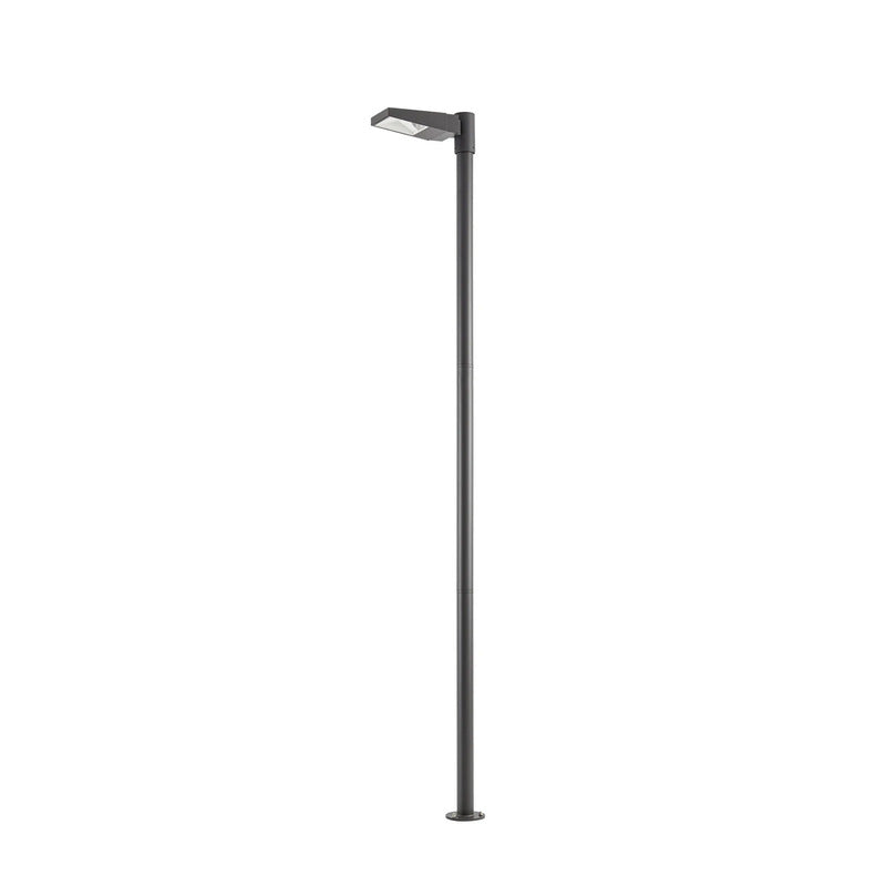Arcchio Mastleuchte Straßenleuchte Nefarius LED Außenleuchte dunkelgrau Metall - 4255830910159
