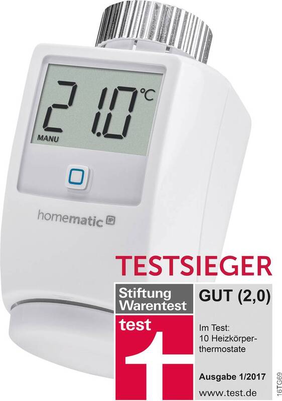 Homematic IP Heizkörperthermostat HmIP-eTRV-2 Smart Thermostat App Steuerung - 4047976402809