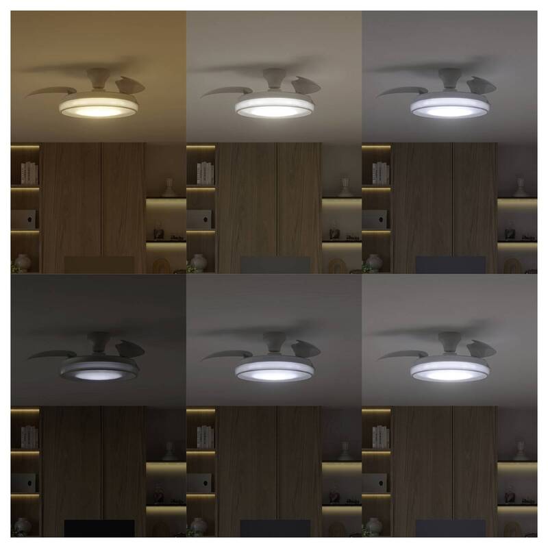 Philips LED Deckenventilator 28W Fernbedienung Dimmbar 3 Rotorblätter Weiß - 8721103096029