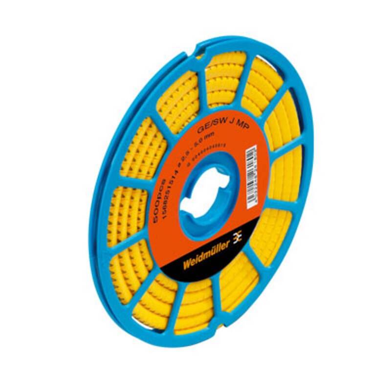 Weidmüller Kennzeichnungsring CLI C 02-3 GE/SW PVC gelb 500 Stück Ø1.3-3mm - 4008190080082