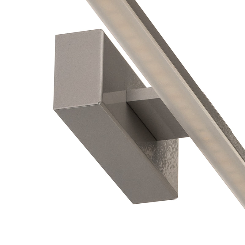 LED-Wandleuchte Miroir 60 cm alu 3000K warmweiß IP44 Made in Europe - 5903148515021